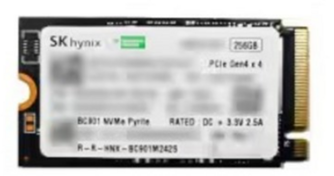 SK하이닉스 BC901 M.2 2242 NVMe 벌크 512GB 256GB, 1개