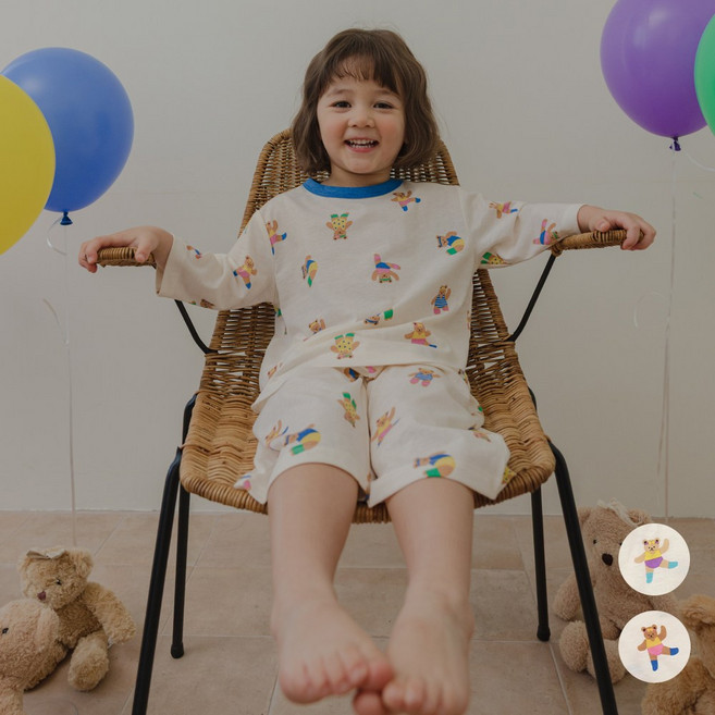 [해피버스]홈트베어 실내복세트