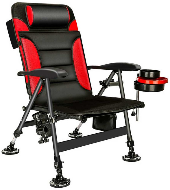 낚시의자 접이식 바다 민물 낚시 갯바위 의자 초경량, 회색, 블랙