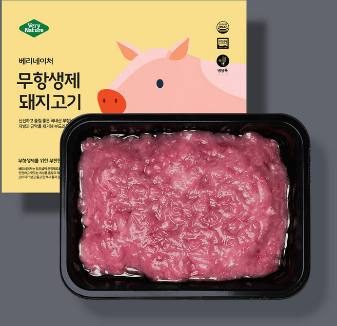 베리네이처 이유식용 무항생제 1등급 유아식 아기 국내산 돼지 안심 다짐육 토핑 300g, 1개, 돼지 안심 다짐육300gX1팩(1번다짐)