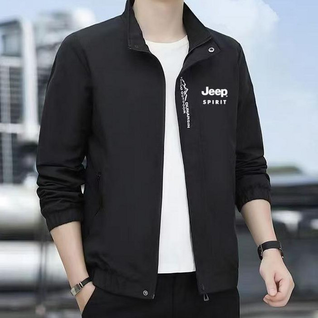 Skyciky 남성 지프 자켓 가을 대형 사이즈 방풍 방수 아웃도어 운동 캐주얼 재킷 ME325