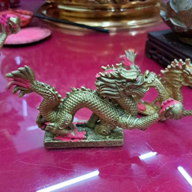 銅龍擺件 居家辦公室風水佈置 提升事業運 鎮宅 防小人 節慶送禮 開運吉祥, 銅龍,單木架8*8
