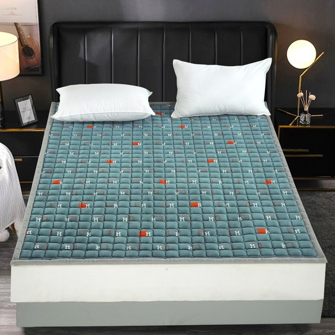 맞춤형 두꺼운 우유 기모 매트리스 부드러운 미끄럼 방지 접이식 다다미 더블 침대 매트리스 기숙사 이불, 시애틀