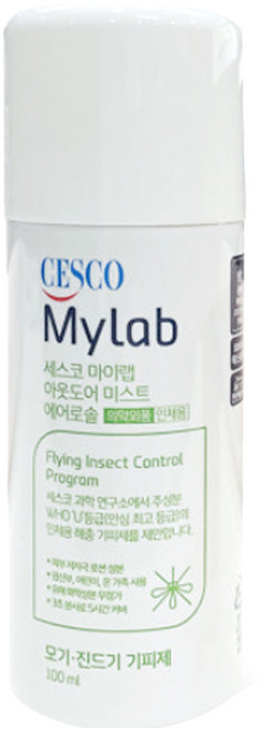 세스코마이랩 아웃도어 미스트 에어로솔 무향 모기기피제, 100ml, 6개