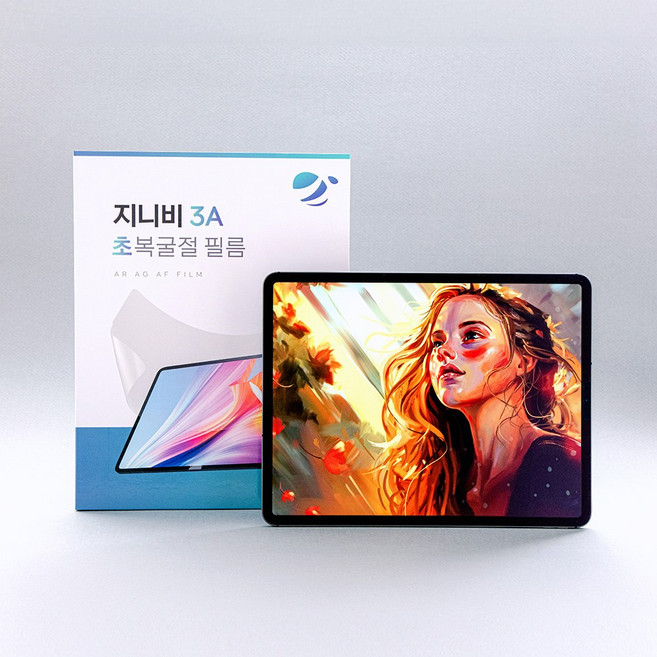 지니비 3A 초복굴절 아이패드 AR필름 초고투명 초저반사 종이질감필름, 1개, 투명