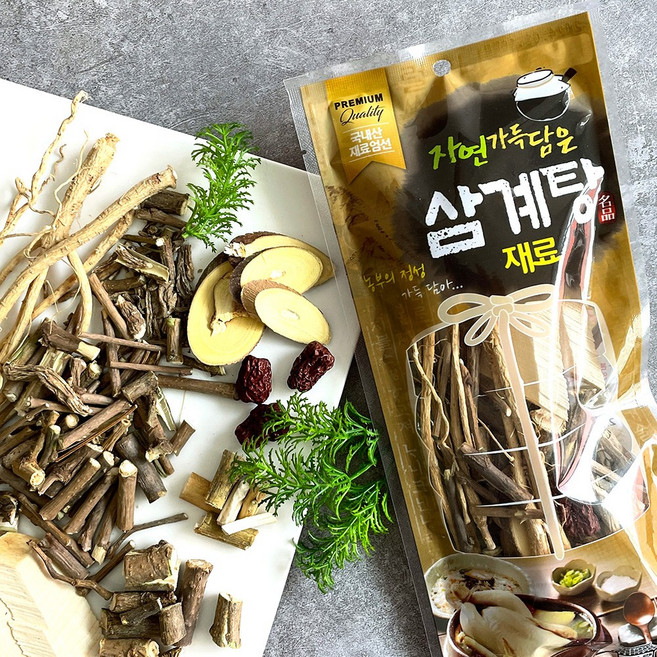 자연그대로 삼계탕 육수 재료 (원물형) 100g, 삼계탕 육수 재료 (원물형) 100gx5팩, 5개