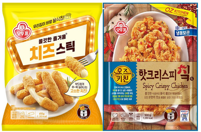 오뚜기 오즈키친 (크리스피치킨500G+치즈스틱410g), 1개, 410g