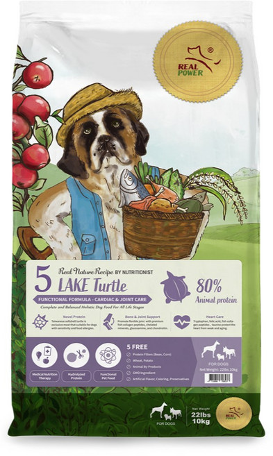 RealPower瑞威 3 Ocean Salmon 全齡犬飼料 腸胃健康 亮毛 關節心臟, 1個, 瑞威-全犬5號 湖畔水鱉關節心臟10kg