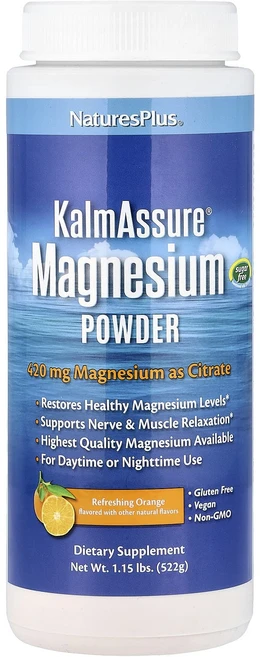 네이쳐스플러스 Kalmassure 마그네슘 분말 오렌지 맛 400mg 522g, 6개 - 쿠팡