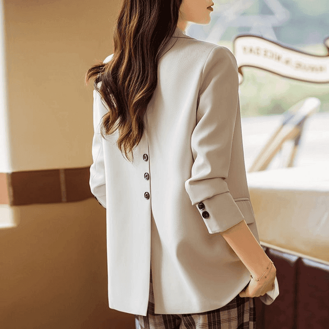 Neirny 여성 빅사이즈 정장자켓 봄가을 정장 코트 캐주얼 루즈핏 데일리 오피스룩 간절기 면접 슬림핏 패션 정장 아우터 상의