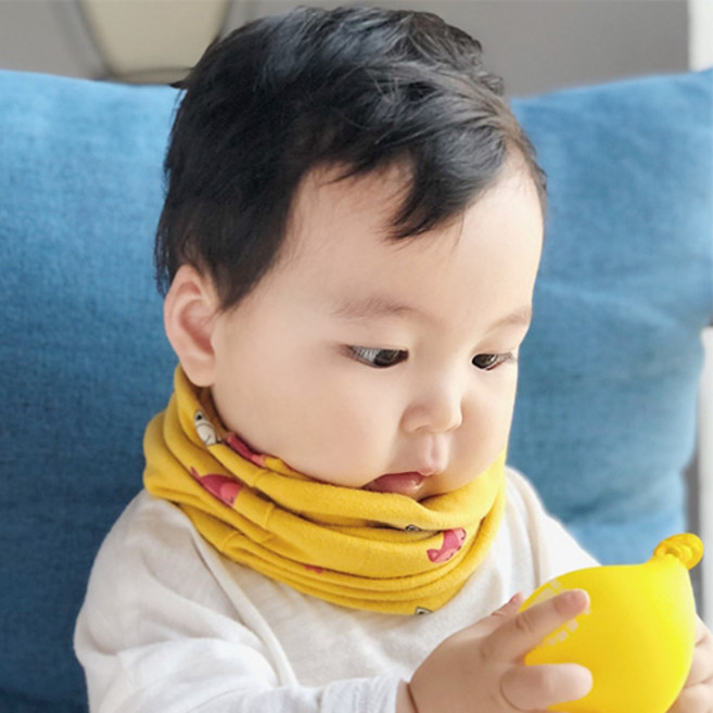 솜니움베베 유아 아기 아동 목도리 넥워머 - 비니 겸용