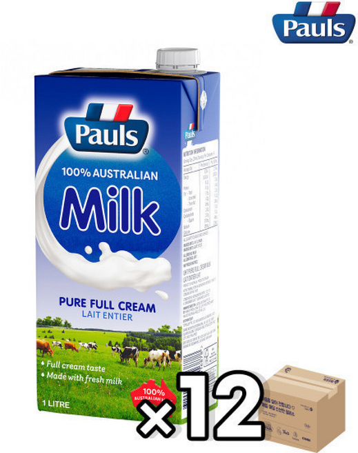 퓨어밀크 호주산 멸균우유 (), 1박스, 1L