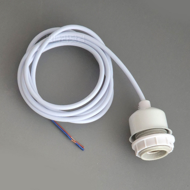 휠소켓 갓등용 소켓선 2m 식물등 쉐이드 전등소켓, 소켓선만, 화이트