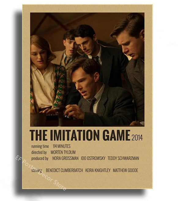 영화 쇼 포스터 레트로 인쇄 헝거 게임쥬라기 공원 그림 빈티지 홈 룸 아트 벽장식 극장, 1개, 색상: 2. 9 / 크기(인치): A. A4