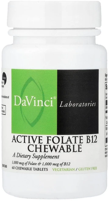 다빈치 래보라토리스 DaVinci Laboratories 활성 엽산 B12 츄어블 60정122789원산지:기타, 다빈치 래보라토리스 DaVinci Laboratorie, 1개, 60정 - 쿠팡