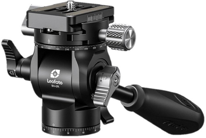 Leofoto BV-0R(BK) 38mm 3kg 037966 소형 비디오 운대 동영상 촬영 대응 더블 패닝, 1개