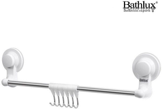 베스럭스 흡착식 욕실 수건걸이 후크 홀더 REF-30126, 화이트, 1개