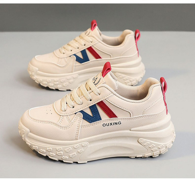 여성 패션 발편한 통굽 키높이 러닝화 운동화 스니커즈H130