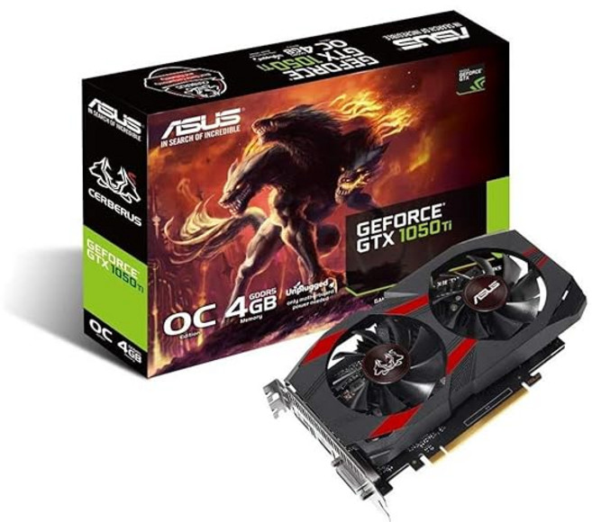 ASUS Nvidia GTX1050TI 탑재 비디오 카드 CERBERUS-GTX1050TI-O4G, 상세페이지 참조