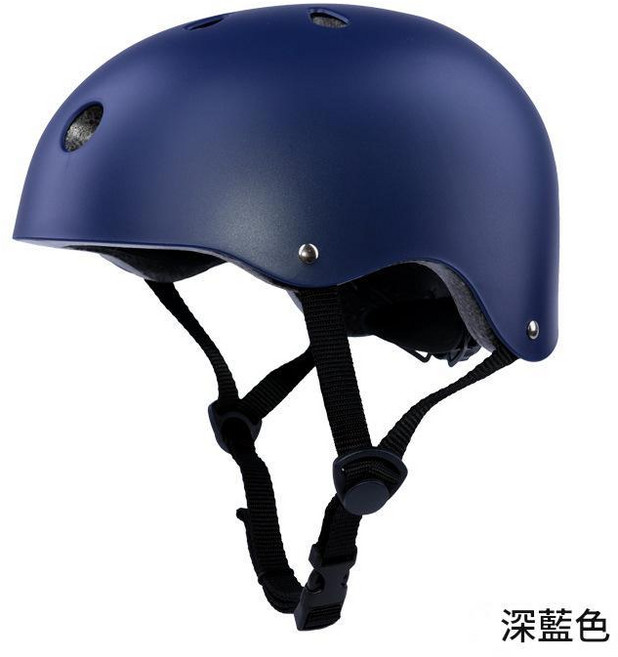 兒童頭盔 街舞 平衡車 滑板 輪滑 可調節 S碼 3-8歲, 磨砂 深藍色, 1個