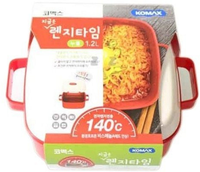 전자렌지용기 렌지타임 누들 스팀홀 뚜껑 라면 간편조리 1.2L, 본상품