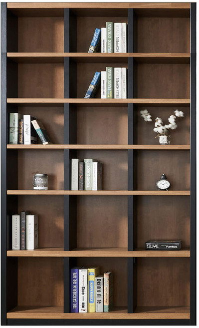 [유앤미가구] 높은 책장 서랍형/일반형 6단 책장 홈오피스 아이방 서재방, 일반형, 멀바우블랙