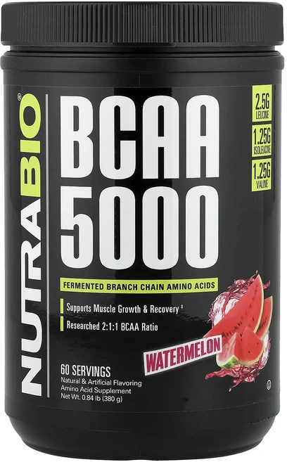 몸관리하세요 겨울입니다 NutraBio BCAA 5000 수박 380g(0.84lb) 특별관리진행, NutraBioBCAA5000수박380g084lb, 380g, 1개 - 쿠팡