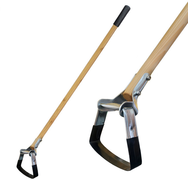 싹스리 제초기+방부코팅자루(120cm)(농기구 잡초제거기 갈퀴 호미 곡괭이 제초기 쇠스랑), 1개