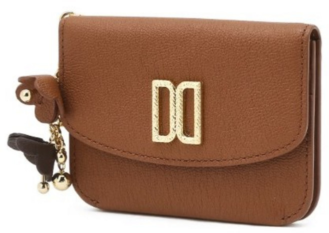 닥스 아젤라 가죽 DD 장식 카드홀더 DCHO5F12