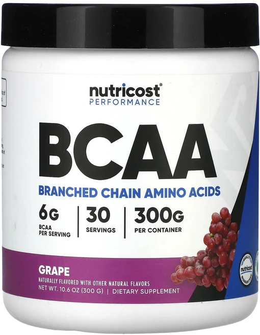 Nutricost 운동 능력 BCAA 포도 맛 300g(10.6oz), Nutricost운동능력BCAA포도맛300g106oz, 300g, 1개 - 쿠팡