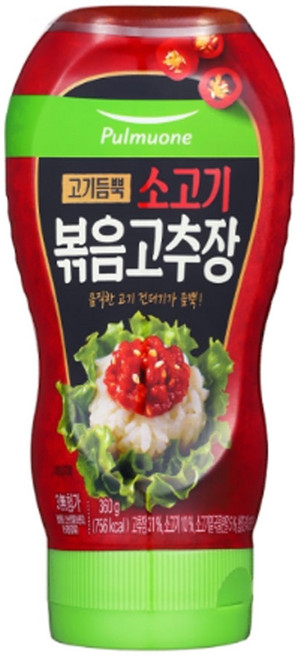 (냉장)[풀무원]고기듬뿍소고기볶음고추장360g, 1개, 360g