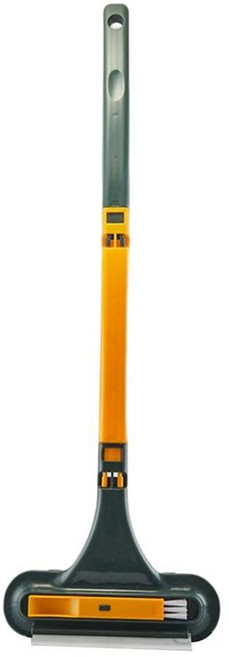 창닦기 긴손잡이가 있는 창문 화면 청소 브러시 브러쉬 습식 및 이중 용도, 01 Yellow-green, 1개