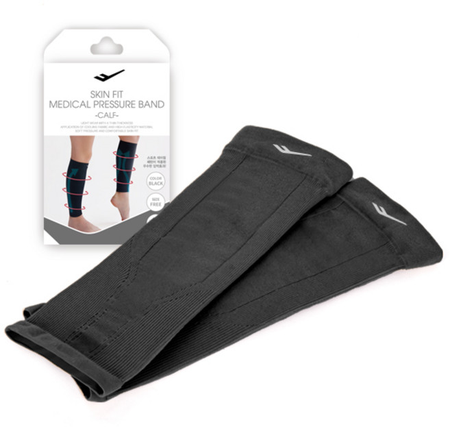 프로스펙스 스킨핏 종아리 의료용 압박밴드 2개 1SET 종아리 혈액순환 과 붓기 관리에 도움, 1세트, 종아리/무릎형