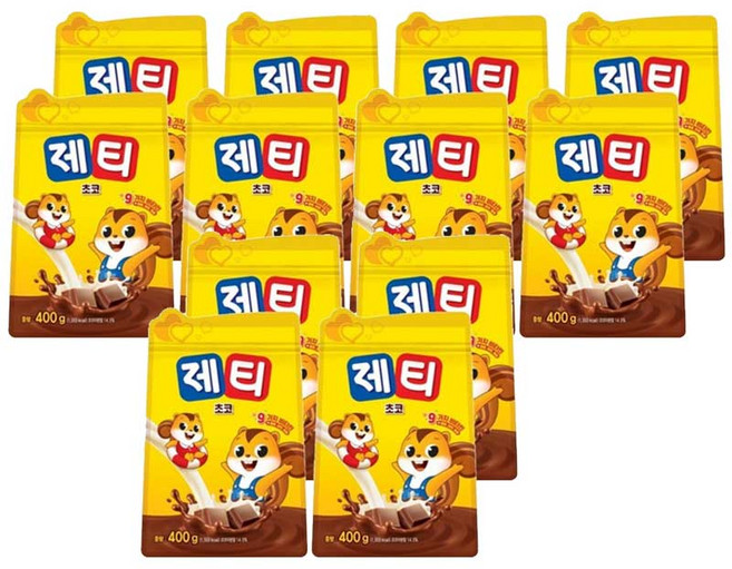제티 쵸코리필 400g 12개, 1개입