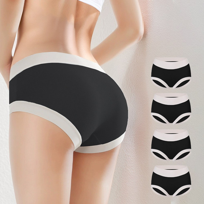 어머머스 여성 편한 모달 50수 노라인 미디 팬티 4p