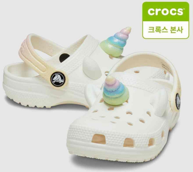 [AK평택점] [크록스] 클래식 아이 엠 레인보우 유니콘 클로그 토들러 209701