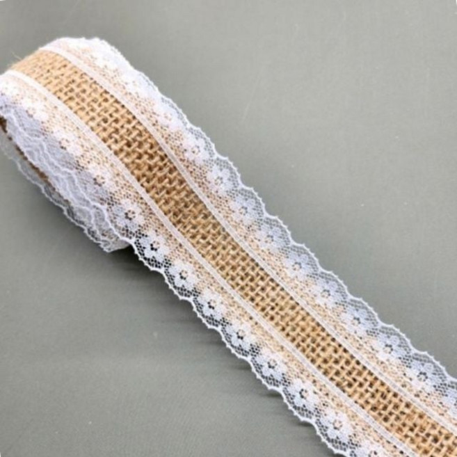 선물리본끈 레이스 마끈 2.5cm A타입 마끈 황마끈 황마 리본 리본끈 리본공예 포장공예 선물포장 포장재료 리본재료+노드커머스Shop, 빠른배송