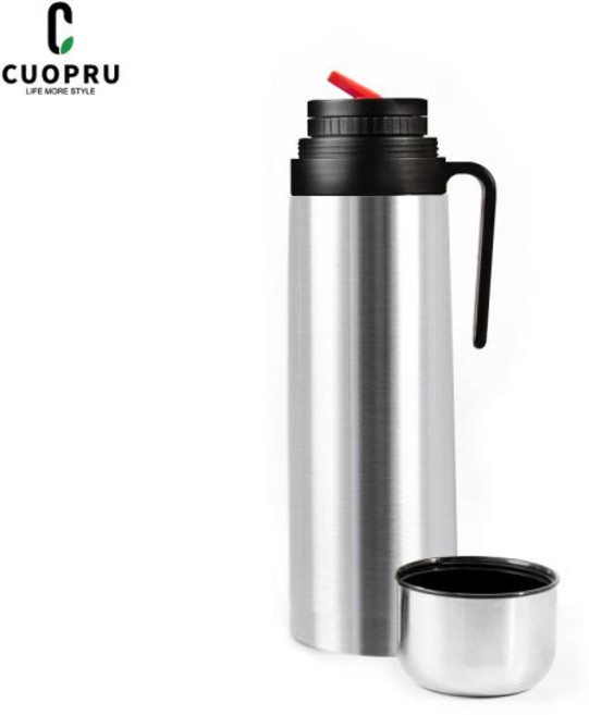 캠핑용 Cuopru 예르바 메이트 보온병 스테인레스 진공 플라스크 단열 아르헨티노 물병 1000 ml, 한개옵션0, 1개