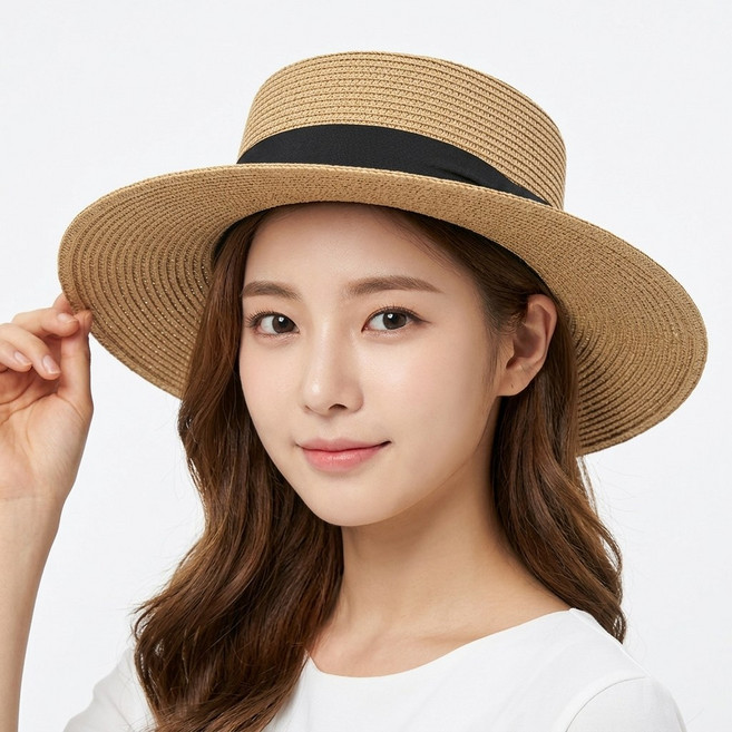 모니키 클래식 플랫 밀집모자