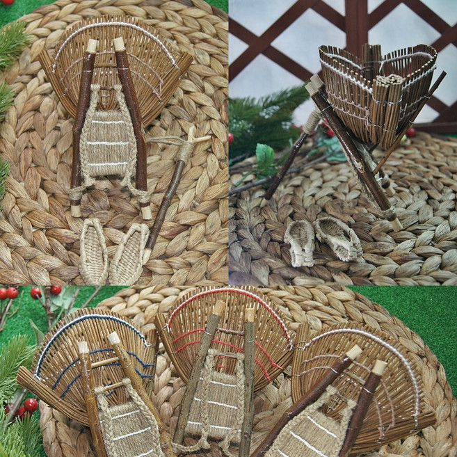 행운가득 금전운 풍수인테리어 미니지게와 미니짚신, 미니짚신만(단품)