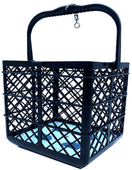 폭탄 집어망 카고낚시 카고망 선상 꼬라박기 좌대 플라스틱카고 하야로비, 집어망,줄30m, 블랙, 1개