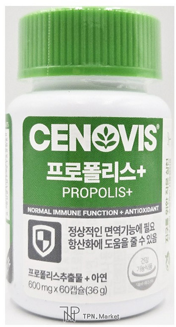 세노비스 프로폴리스 플러스 아연 플라보노이드 60캡슐X1박스, 60정, 1개