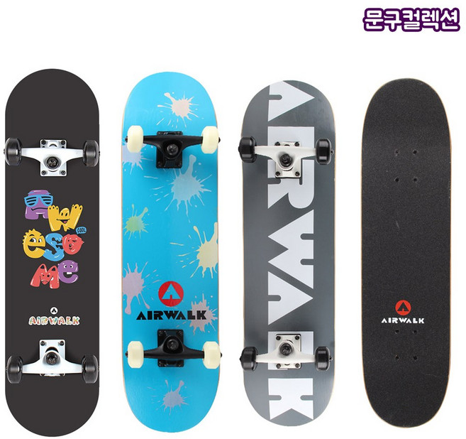 에어워크 스케이트보드 31인치 최대 50kg 어린이용 롱보드 댄싱보드 롤러 입문용 초보자용, 에어워크 스케이트보드(31인치)/하늘, 1개