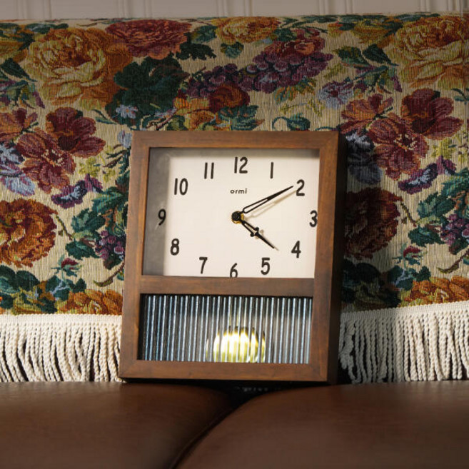 아트박스/아이노비아 오르미 레트로 모어클락 우드 벽시계 괘종시계, ORMMC(오크)