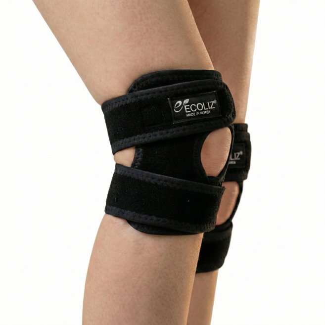 에코리즈 네오프렌 서포트 2단 무릎 보호대, 2개