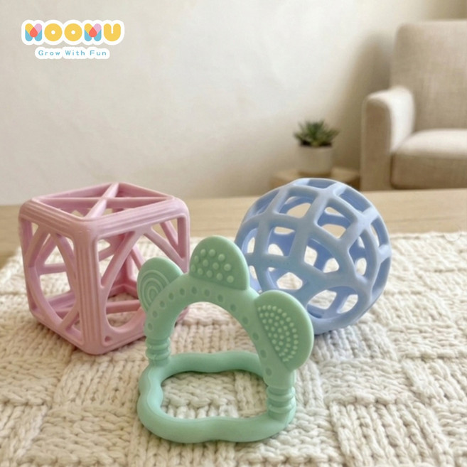 Moomu 寶寶感統 感官遊戲球 三件組, 1個