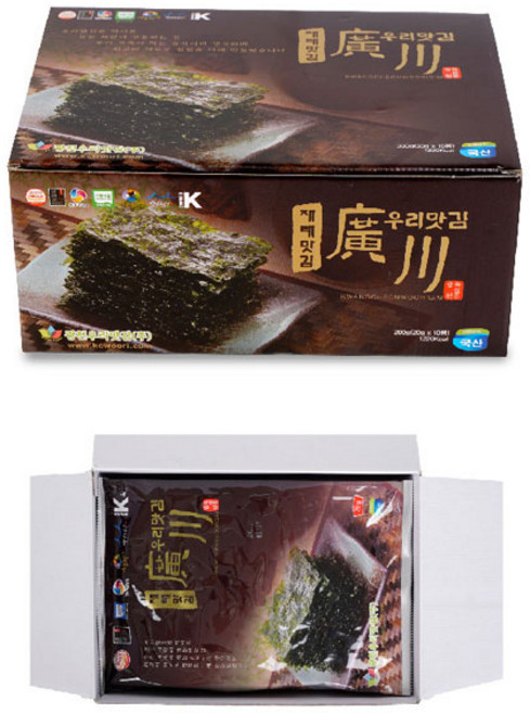 광천우리맛김 재래전장김, 200g, 2개