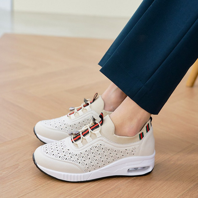 펀칭 가죽슬립온 스니커즈 에어쿠션워킹화 컴포트화 에어쿠션단화Z