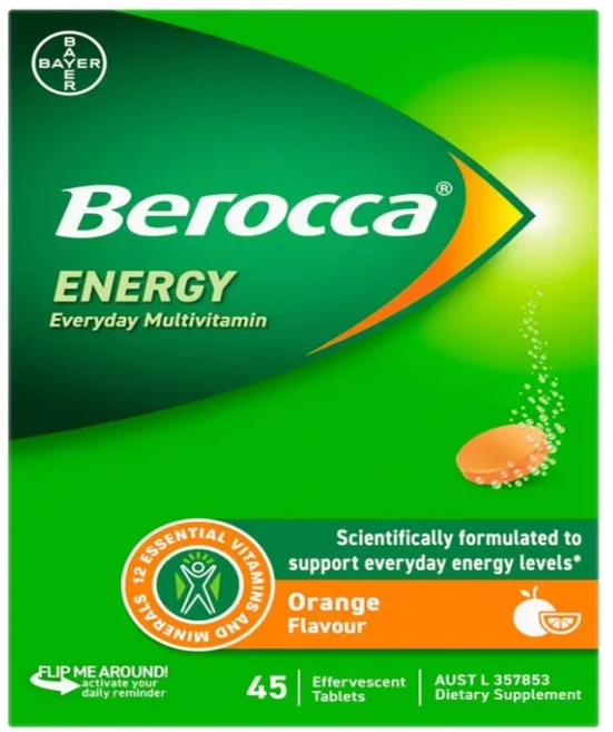 베로카 퍼포먼스 에너지 포 에브리데이 오렌지맛, 45정, 1개 - 쿠팡