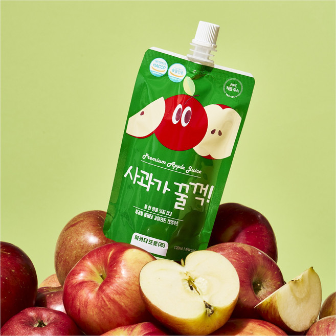 마카다프룻 사과가꿀꺽 ( 사과즙 ), 사과즙 30팩 기본형, 30개, 120ml